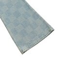 Check Fade Bootcut Jeans