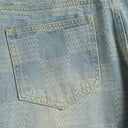 Check Fade Bootcut Jeans