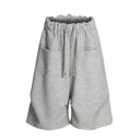 Short de survêtement en coton à rivets