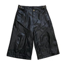 Leather Paneled Shorts