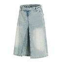 Horizon Fold Denim Shorts