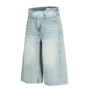 Short en jean avec étoiles