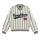 Pinstriped Varsity Pullover Shirt