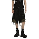 Short en jean avec étoiles