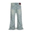 Check Fade Bootcut Jeans