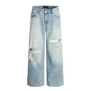 Light Wash Ripped Denim Jeans