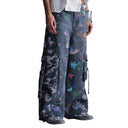 Camo Sketch Cargo Jeans