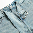 Short en jean avec étoiles