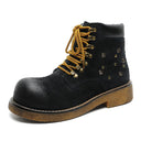 Botas de ante con punta cuadrada