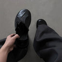 Botas de ante con punta cuadrada