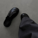 Botas de ante con punta cuadrada