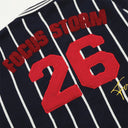 Pinstriped Varsity Pullover Shirt