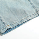 Short en jean avec étoiles