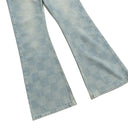 Check Fade Bootcut Jeans