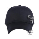 Fragment Pierced Black Hat