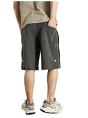 Pantalones cortos deportivos de algodón con remaches