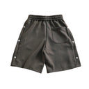 Short de survêtement en coton à rivets