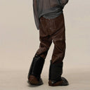 Pantalón de gamuza apilada