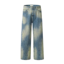Bleach Washed Denim Jeans