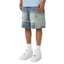 Short en jean avec étoiles