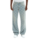 Check Fade Bootcut Jeans