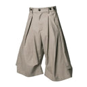 Drape Wide Bermuda Shorts