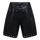 Leather Rivet Shorts