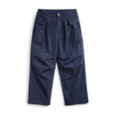 Pantalon en cuir chromé noir