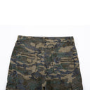 Flared Etched Camo Trousers