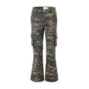 Flared Etched Camo Trousers