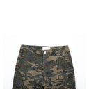 Flared Etched Camo Trousers