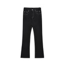 Jet Black Boot-Cut Jeans