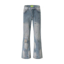 Paint Splat Flare Denim Jeans
