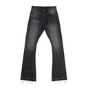 Ink Splashed Flare Denim