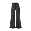 Black Flare Washed Denim Jeans