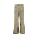 Flared Camo Patch Jeans