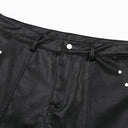 Leather Rivet Shorts