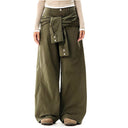 Pantalon ample à plis bruts