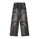 Jean à bande Web Noir