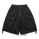 Short cargo en denim vieilli