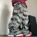 Pantalones de cuero cromado negro