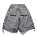 Short cargo en denim vieilli