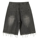 Anime Washed Denim Shorts