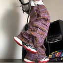 Pantalones de cuero cromado negro