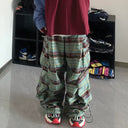 Pantalones de cuero cromado negro