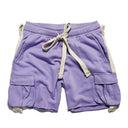 Lavender Striped Shorts