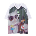 Pixel Cat Mesh Tee