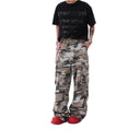 Pantalon cargo camouflage taupe