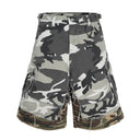 Ripped Camouflage Cargo Shorts