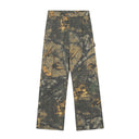 Jean évasé à pampilles effet usé